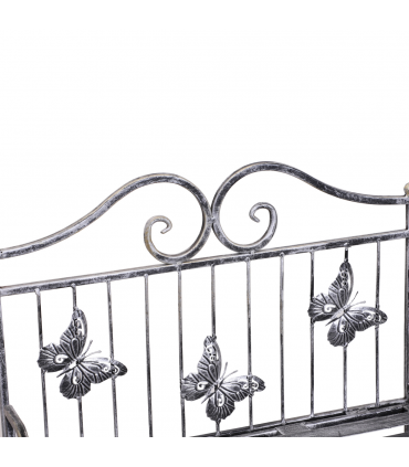 Outsunny 3-Tier Metal Folding Plant Stand Display Rack Bookshelf Unit Outdoor