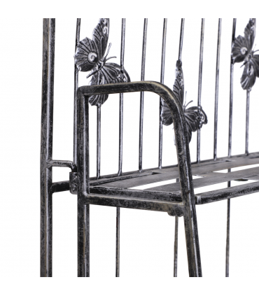 Outsunny 3-Tier Metal Folding Plant Stand Display Rack Bookshelf Unit Outdoor