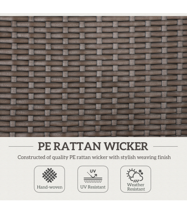 Outsunny Outdoor Folding Dining Chair, Dining Chair, Brown