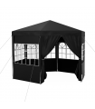 Outsunny 3.9m Outdoor Gazebo Canopy Party Tent with 6 Removable Side Walls