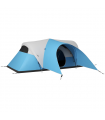 Outsunny 3000mm Waterproof Camping Tent with Porch & Sewn in Groundsheet, Blue