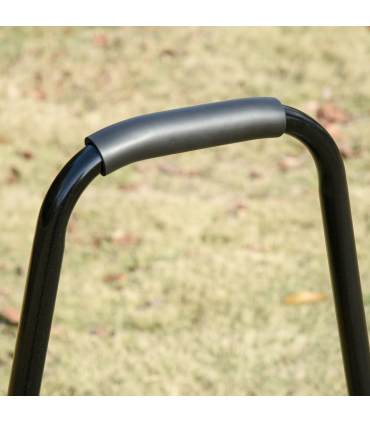 Outsunny 30cm Metal Lawn Roller-Deep Green