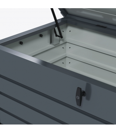 Outsunny 331L Outdoor Storage Box Waterproof with Wheels and Lock