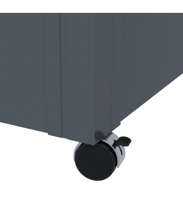 Outsunny 331L Outdoor Storage Box Waterproof with Wheels and Lock