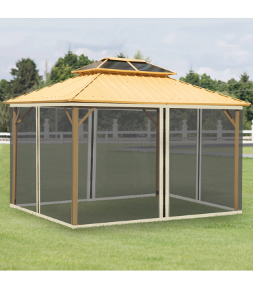 Outsunny 352 x 207cm Universal Replacement Gazebo Mesh Netting Screen Walls