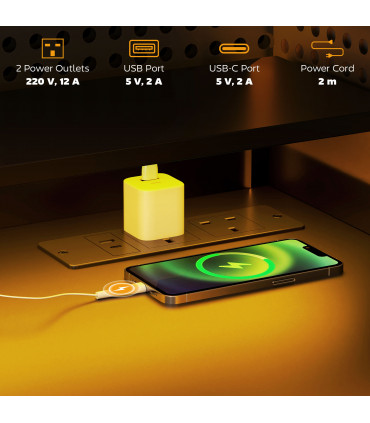 HOMCOM Gaming Desk with Monitor Stand and Sliding Keyboard Tray Black