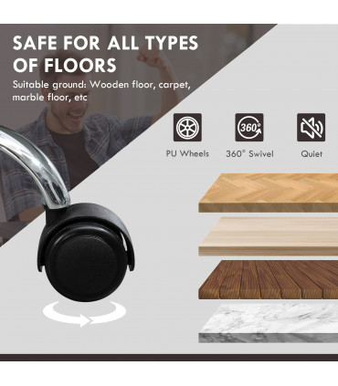 Vinsetto Massage Office Chair, PU Leather High Back Recliner, Dark Brown