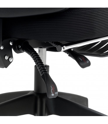 HOMCOM Mesh Ergonomic Office Chair with Lumbar Support, Headrest, Black