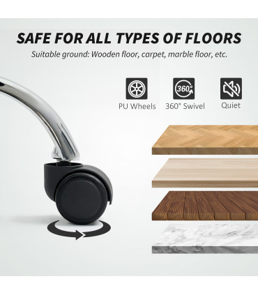 HOMCOM Draughtsman Chair, Mesh Ergonomic Drafting Chair, Black