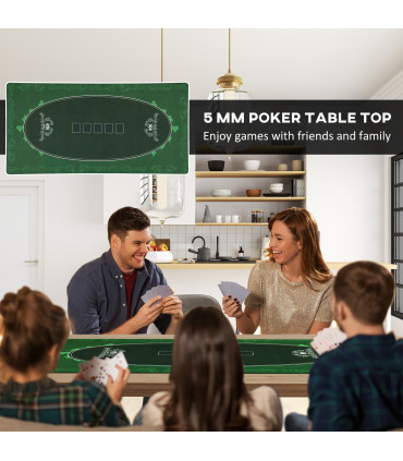 Outsunny 3ft Folding Camping Table with 2 Adjustable Height, Dark Grey