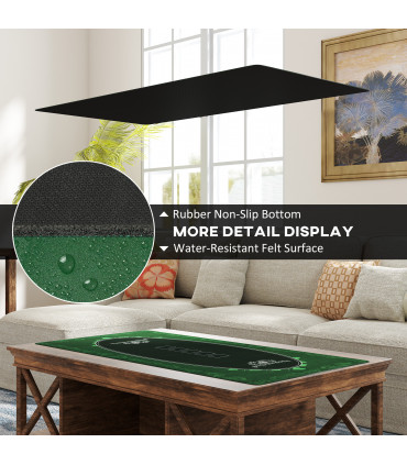 Outsunny 3ft Folding Camping Table with 2 Adjustable Height, Dark Grey