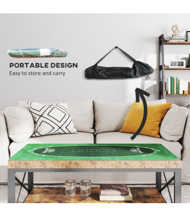 Outsunny 3ft Folding Camping Table with 2 Adjustable Height, Dark Grey