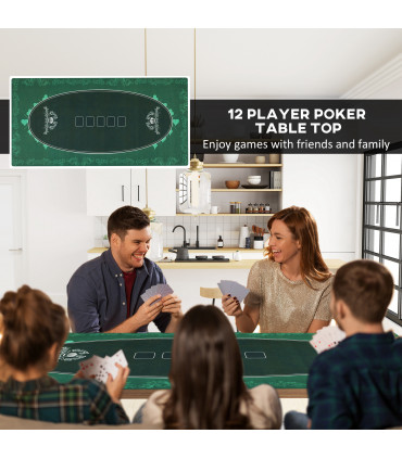 Outsunny 3ft Folding Camping Table with 2 Adjustable Height, White