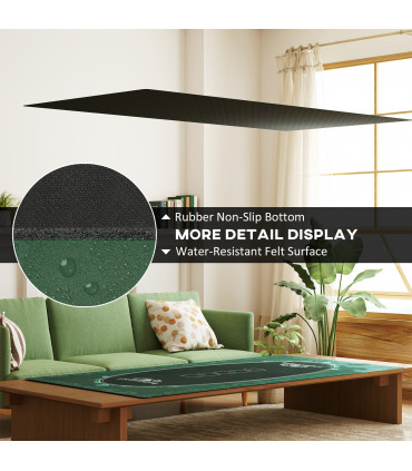 Outsunny 3ft Folding Camping Table with 2 Adjustable Height, White