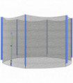 SPORTNOW 10ft Trampoline Net Replacement Safety Net with Zipped Door, Blue