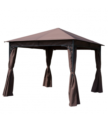 Outsunny 3m x 3m Garden Metal Gazebo Marquee Party Tent Canopy Shelter Pavilion