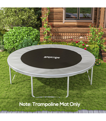 SPORTNOW Trampoline Mat with 72 V-Hooks, for 12ft Trampoline, Green