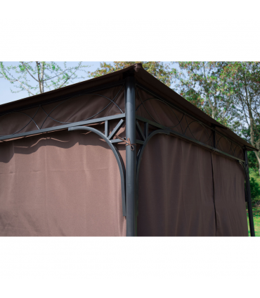 Outsunny 3m x 3m Garden Metal Gazebo Marquee Party Tent Canopy Shelter Pavilion