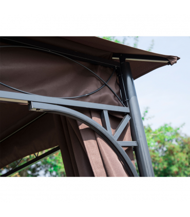 Outsunny 3m x 3m Garden Metal Gazebo Marquee Party Tent Canopy Shelter Pavilion