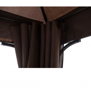 Outsunny 3m x 3m Garden Metal Gazebo Marquee Party Tent Canopy Shelter Pavilion