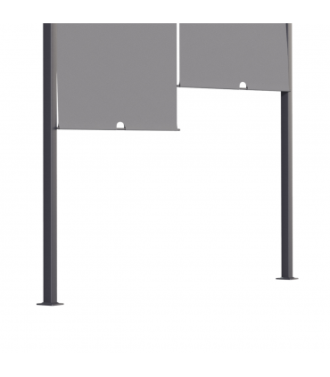 Outsunny 3m x 4m utdoor Garden Pergola with LED Lights Retractable Roof Grey