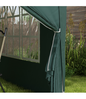 Outsunny 3mx3m Pop Up Gazebo Party Tent Canopy Marquee with Storage Bag Green