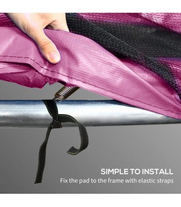SPORTNOW 12FT Trampoline Pad Spring Cover, Waterproof, Pink