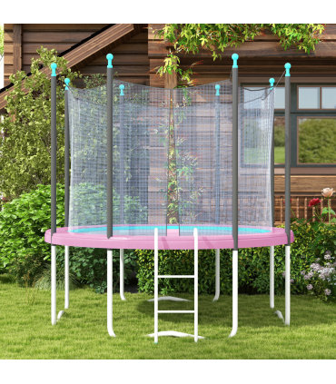 SPORTNOW 12FT Trampoline Pad Spring Cover, Waterproof, Pink