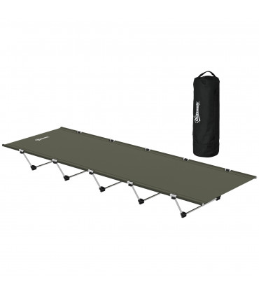 Outsunny Lightweight Camping Cot Portable Compact Sleeping Bed w/ Carry Bag
