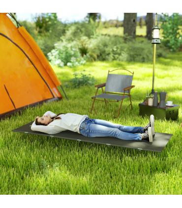Outsunny Lightweight Camping Cot Portable Compact Sleeping Bed w/ Carry Bag
