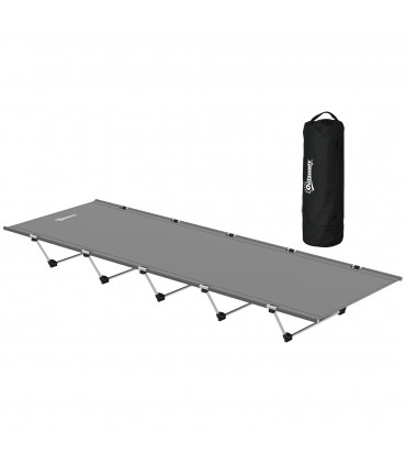 Outsunny Lightweight Camping Cot Portable Compact Sleeping Bed w/ Carry Bag