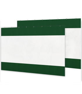 Outsunny 3x2m Side Panels with Large Window, for 3(m) Long Pergola, Green