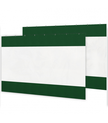 Outsunny 3x2m Side Panels with Large Window, for 3(m) Long Pergola, Green