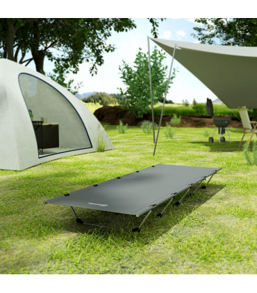 Outsunny Lightweight Camping Cot Portable Compact Sleeping Bed w/ Carry Bag
