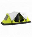 Outsunny 2 Room Camping Tent with Waterproof Rainfly & Screen Panels Yellow