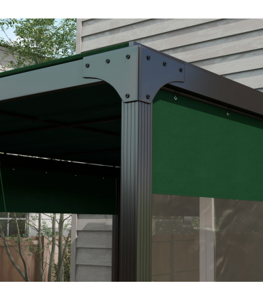 Outsunny 3x2m Side Panels with Large Window, for 3(m) Long Pergola, Green