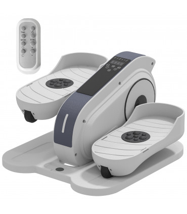 SPORTNOW Under Desk Elliptical Machine Pedal Exerciser w/ 10 Speeds, White