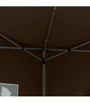 Outsunny 3x3 m Pop Up Gazebo Party Tent Canopy Marquee with Storage Bag Coffee