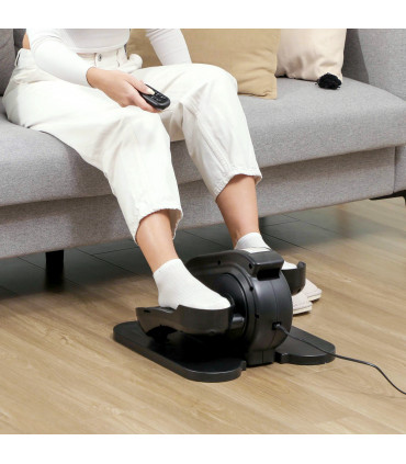 SPORTNOW Under Desk Elliptical Machine Pedal Exerciser w/ 10 Speeds, Black