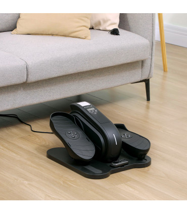 SPORTNOW Under Desk Elliptical Machine Pedal Exerciser w/ 10 Speeds, Black