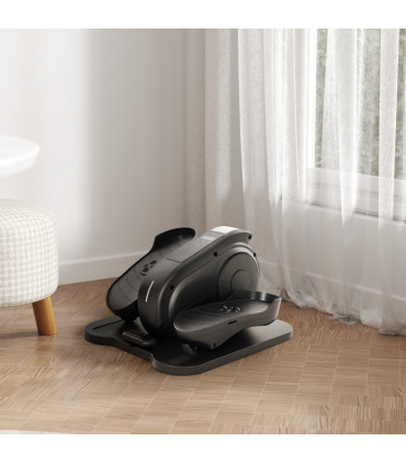 SPORTNOW Under Desk Elliptical Machine Pedal Exerciser w/ 10 Speeds, Black