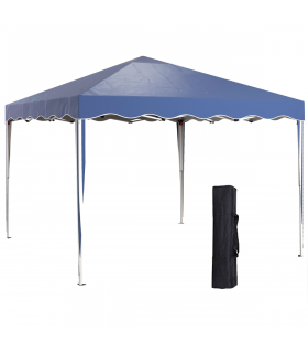 Outsunny 3x3(m) Pop Up Gazebo Marquee Tent for Garden w/ Carry Bag Blue