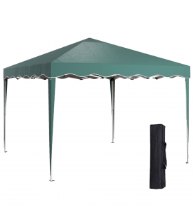 Outsunny 3x3(m) Pop Up Gazebo Marquee Tent for Garden w/ Carry Bag Green