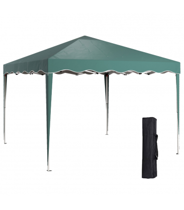 Outsunny 3x3(m) Pop Up Gazebo Marquee Tent for Garden w/ Carry Bag Green