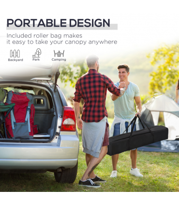 Outsunny 3x3(m) Pop Up Gazebo Marquee Tent for Garden w/ Carry Bag Green