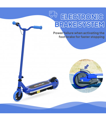 AIYAPLAY Electric Scooter for Ages 6-14, with Colourful Light, Blue