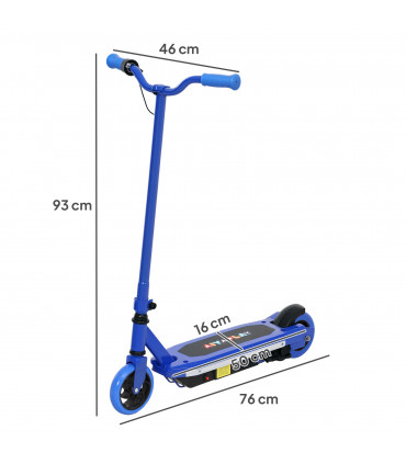 AIYAPLAY Electric Scooter for Ages 6-14, with Colourful Light, Blue
