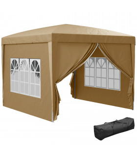 Outsunny 3x3(m) Pop Up Gazebo Party Tent Canopy Marquee with Storage Bag