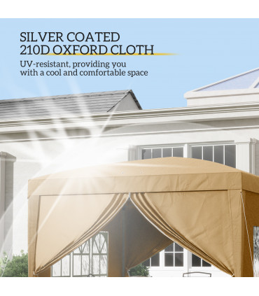 Outsunny 3x3(m) Pop Up Gazebo Party Tent Canopy Marquee with Storage Bag