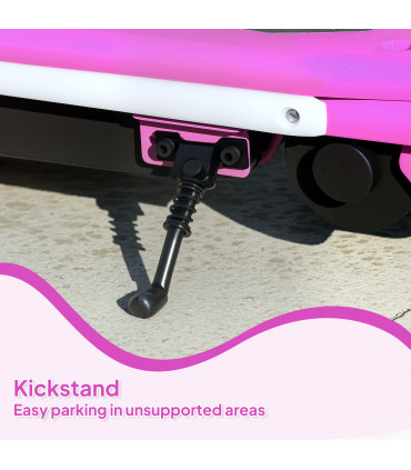 AIYAPLAY Electric Scooter for Ages 6-14, with Colourful Light, Purple